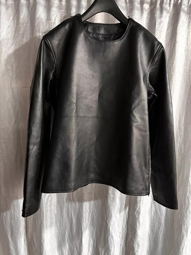 New men boys black - new, leather